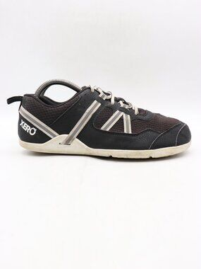 Xero Prio Women's 9 Barefoot Black White Athletic Minimalist Barefoot Shoes